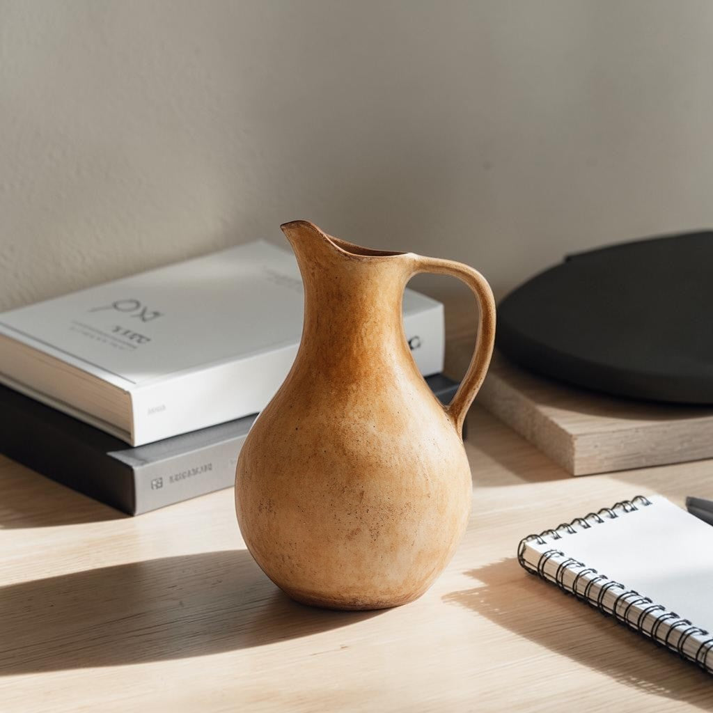 Blnxg Wabi-Sabi Hand-Textured Clay Vase