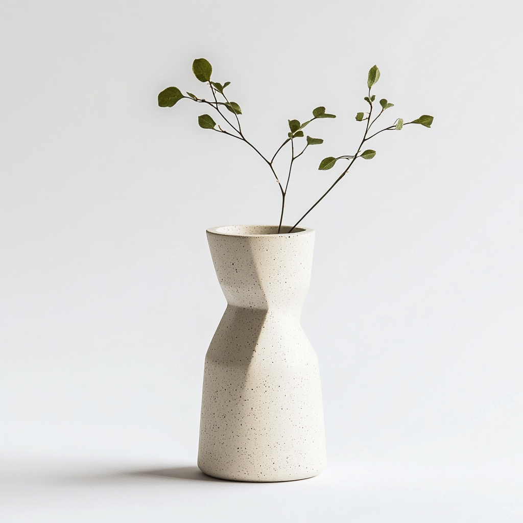 Blnxg Minimalist Matte Geometric Ceramic Vase
