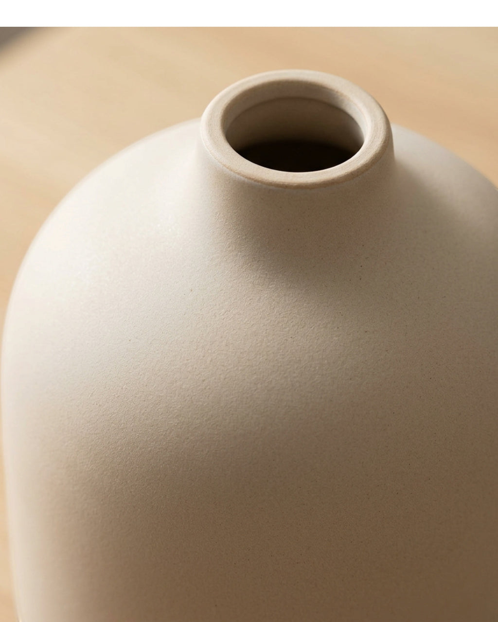 Blnxg Matte Ceramic Bud Vase Sand Beige 7 in