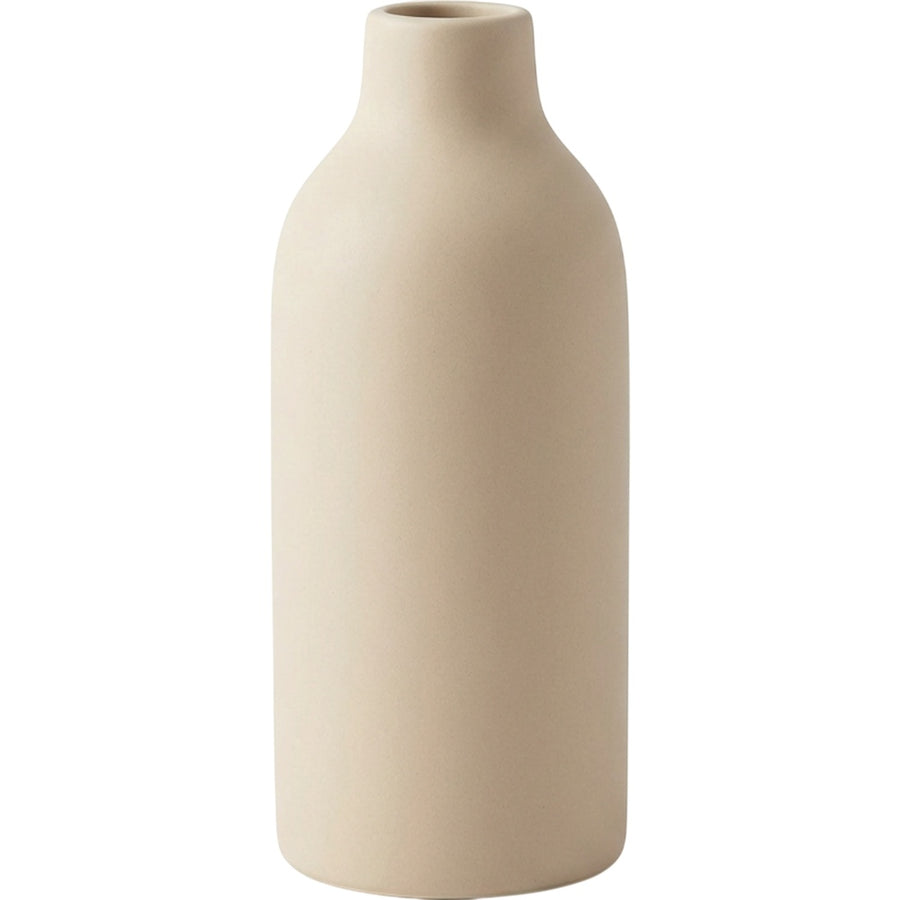 Blnxg Matte Ceramic Bud Vase Sand Beige 7 in